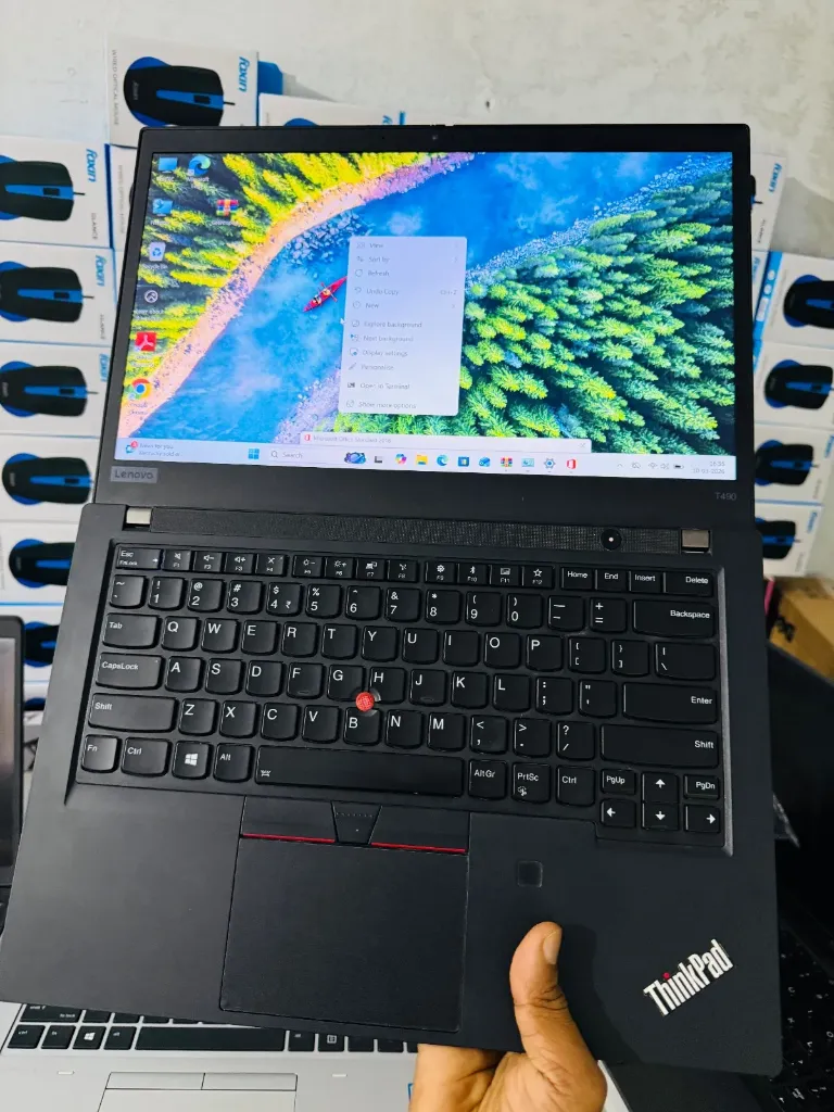 Lenovo T490 i78th Touch screen 8 gb,256 Name (✔️ Laptop Pouch)