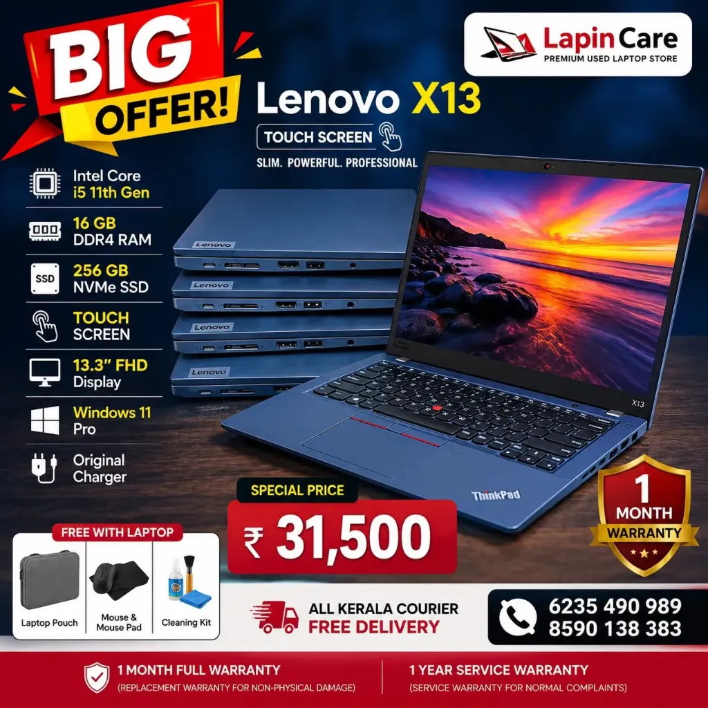 Lenovo X13 Touch Screen slim (* Laptop Pouch)